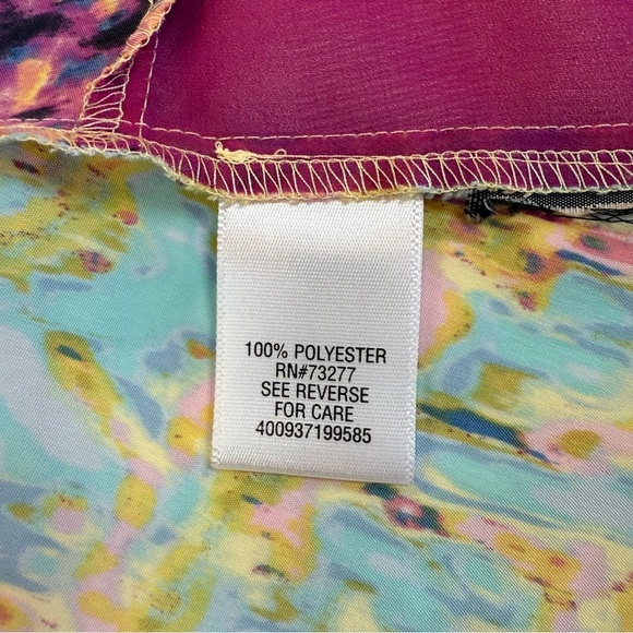 Vera Wang Sundress Sz M Empire Waist, Asymmetrical Hem, Pockets, Light & Flowy - Picture 10 of 14